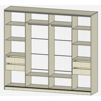 Шкаф-купе Рэйгрупп 272 YYX Elgon РГ-14.03 (ясень снежный/ясень снежный/хром)