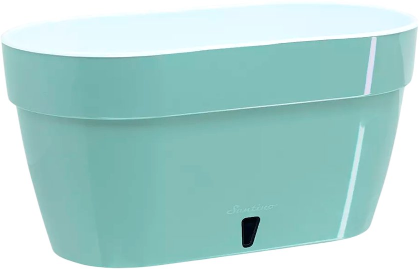 

Вазон Santino Asti 500 AST500JAD/WHT (нефрит/белый)