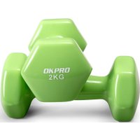 Набор гантелей OKPRO OK1001A-2 2x2кг (салатовый)