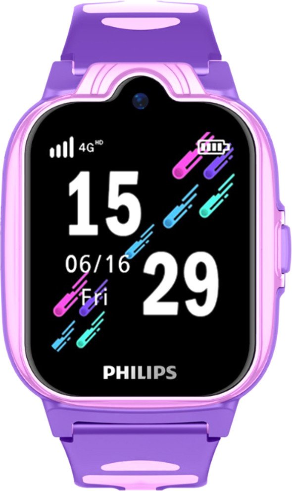 

Детские умные часы Philips W6610 (розовый/фиолетовый)