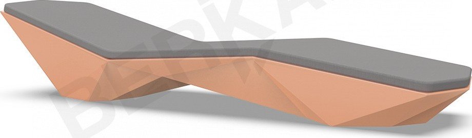 

Шезлонг Berkano Quaro с подушками (терракотовый/графитовый)