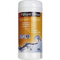 Влажные салфетки Favorit Office F130001 (100 шт)