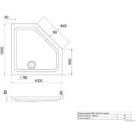 Душевой поддон Triton ПД28 90x90