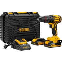 Ударная дрель-шуруповерт Denzel CIDH-BL-20 (с 2-мя АКБ, кейс)