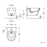 Биде Kerama Marazzi Plaza Modern PLM.bidet.02