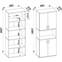 Шкаф распашной Сокол ШУ-22 (белый) в Солигорске