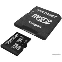 Карта памяти Patriot microSDXC LX Series (Class 10) 128GB + адаптер [PSF128GMCSDXC10]