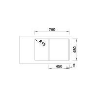 Кухонная мойка Blanco Sona 45 S 525970 (черный)