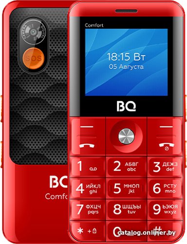 Кнопочный телефон BQ BQ-2006 Comfort (красный)