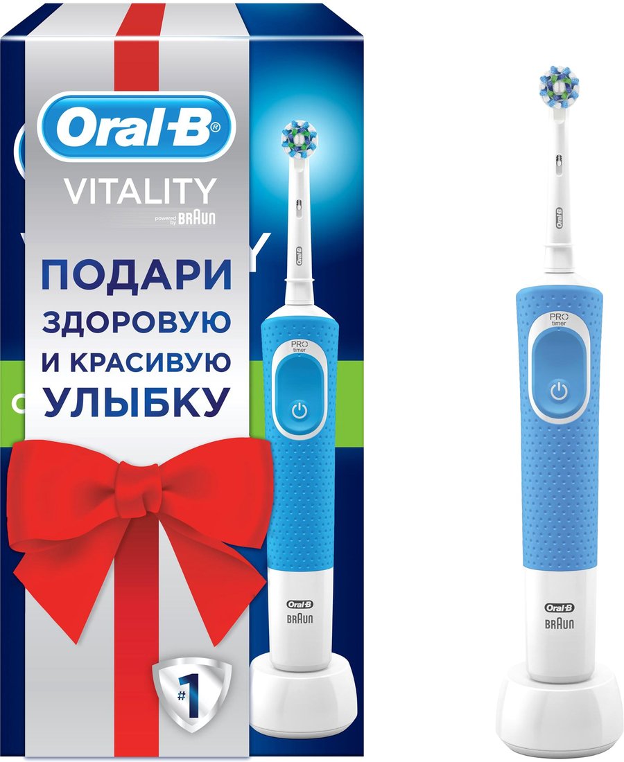

Электрическая зубная щетка Oral-B Vitality 100 Cross Action D100.413.1 (голубой)