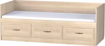 Кровать-тахта Премиум Гармония с 3 ящиками 200x80 (шимо светлый)