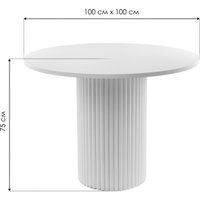 Кухонный стол Notta Барел 100 615166 (орех кантри/черный)