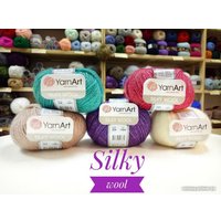 Пряжа для вязания Yarnart Silky Wool 334 25 г 190 м (сливовый)