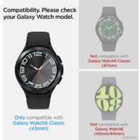 Защитное стекло Spigen EZ FIT Glas.TR для Galaxy Watch 6 Classic (43mm) AGL07067 (2шт)