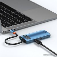 Док-станция Baseus Metal Gleam Series 6-in-1 Multifunctional USB Type C WKWG000003