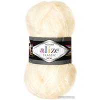 Пряжа для вязания Alize Mohair Classic 01 (200 м, кремовый)