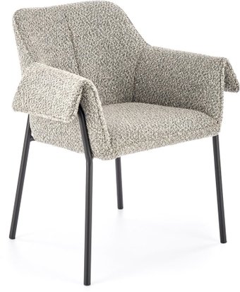 Стул с подлокотниками Halmar K522 (серый/черный)