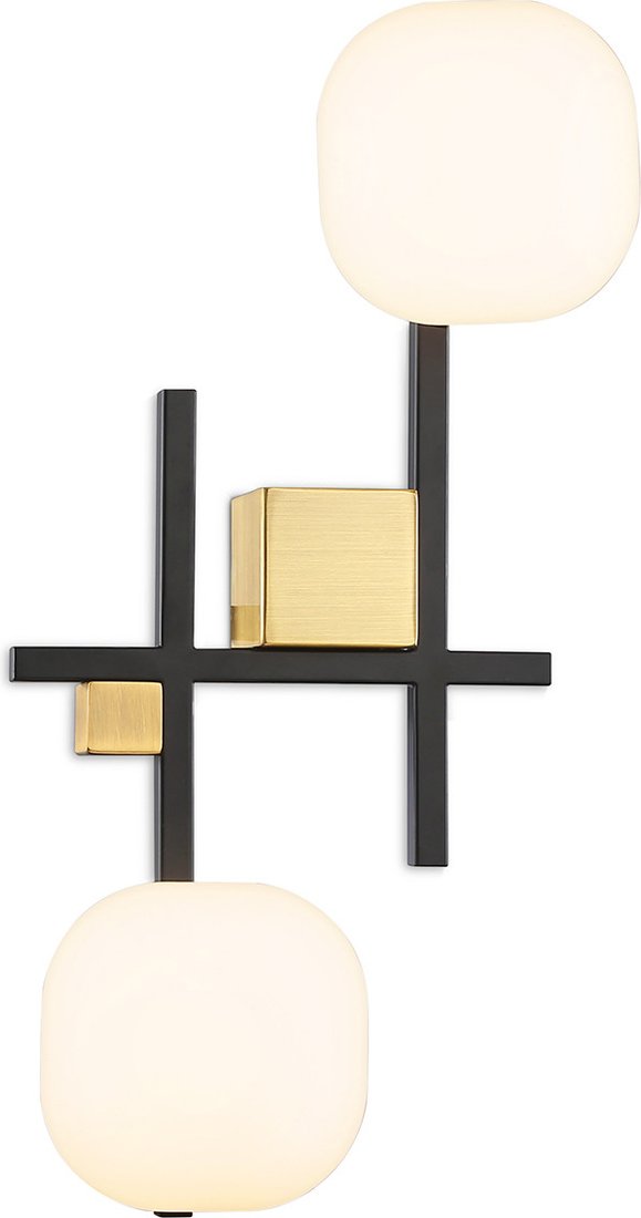 

Люстра средней высоты Ambrella light LH51019/2 BK/BS/FR (черный/латунь/белый матовый)