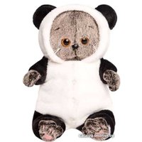 Классическая игрушка Basik & Co в комбинезоне "Панда" 20 см BB-032