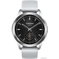 Умные часы Xiaomi Watch S3 M2323W1 (серебристый/серый, международная версия)