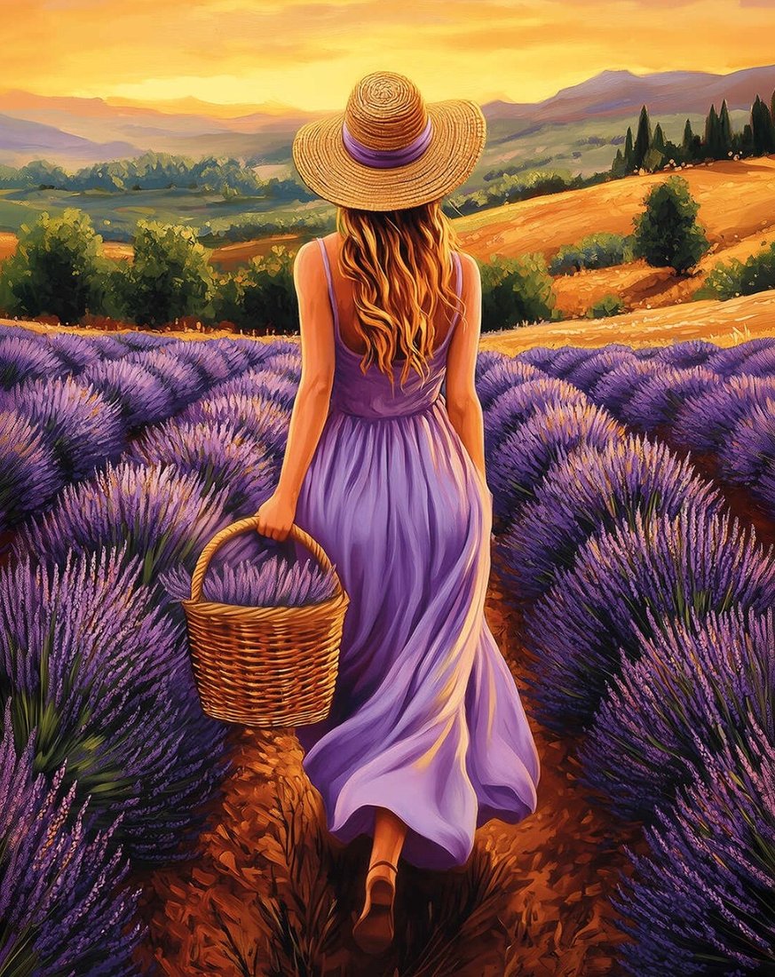 

Алмазная мозаика Феникс+ Прогулка за лавандой 70821