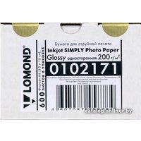 Фотобумага Lomond односторонняя эконом глянцевая 10x15 200 г/м2 600л в Бресте
