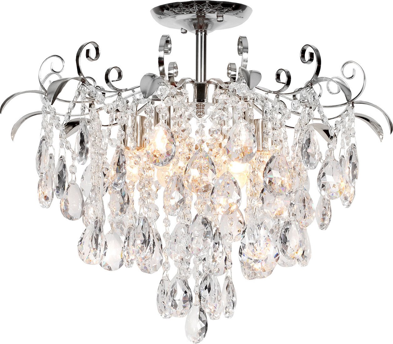 

Люстра средней высоты Escada Kelly 1123/6PL E27*60W Chrome