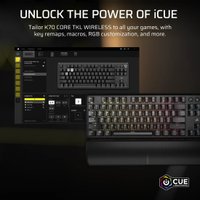 Клавиатура Corsair K70 Core TKL Wireless RGB (черный, Corsair MLX Red V2, нет кириллицы)