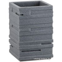 Стакан для зубной щетки и пасты Perfecto Linea 35-151302 (серый)