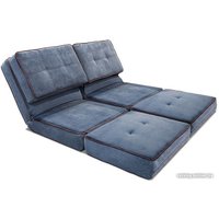 Кресло-кровать Лама-мебель Раскладное Марио (Bahama Denim/Bahama Grey)