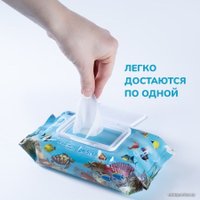 Влажные салфетки Skippy Aqua с клапаном (4x80 шт)