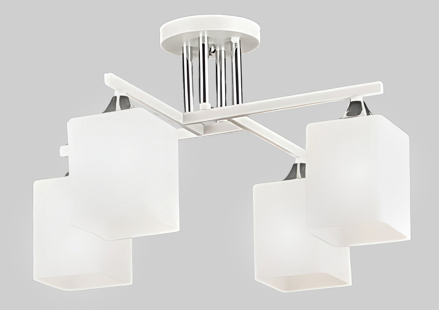 

Люстра средней высоты Aitin Pro НПБ 02-4x60-101 N6788/4 (белый/хром)