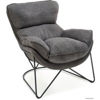 Интерьерное кресло Halmar Volker (темно-серый/черный)