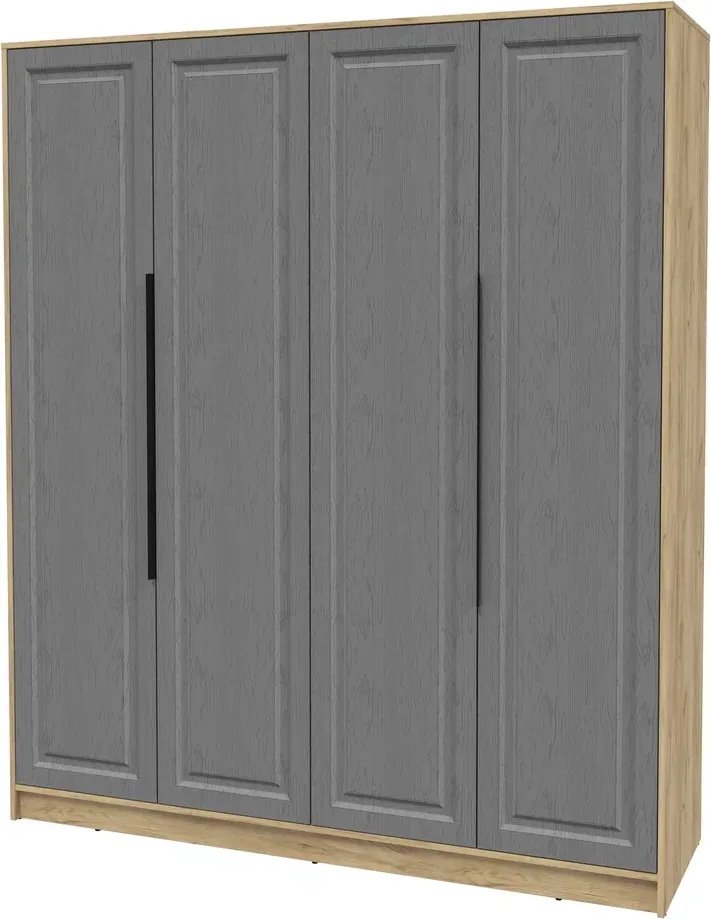 

Шкаф распашной Интерлиния Концепт КТ-Ш4 Деко (дуб золотой/дуб серый)