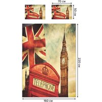 Набор текстиля для спальни Ambesonne 160x220 bcsl_14655