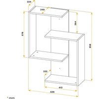 Полка Кимер Кварт Тип 7 (Белый)