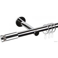 Карниз для штор АС ФОРОС Dance D19Г + наконечники Диос (3м, хром)