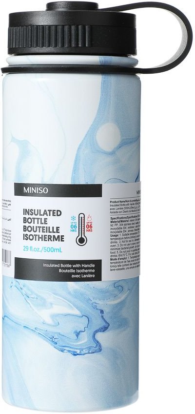 

Термос Miniso Blending Design 500мл (голубой)