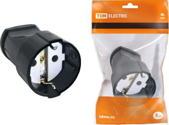 

Розетка TDM Electric SQ1806-0132 (черный)