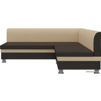 Угловой диван Mebelico Уют (бежевый/коричневый)