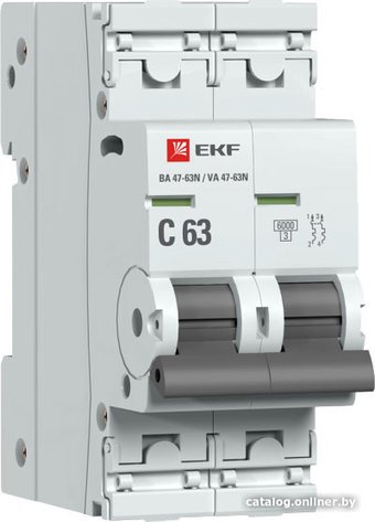 Выключатель автоматический EKF PROxima ВА 47-63N M636263C