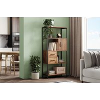 Стеллаж Mio Tesoro Cool Joy Loft (дуб золотой крафт/черный)