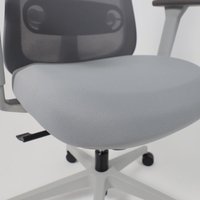 Офисное кресло AksHome Gem (сетка/ткань, серый/белый полиамид) в Солигорске