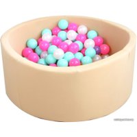 Сухой бассейн Kampfer Pretty Bubble + 200 шариков (бежевый)