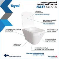 Унитаз подвесной Teymi Kati T40701