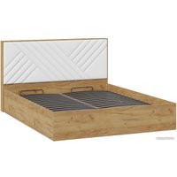 Кровать Трия Хилтон универсальная тип 1 с ПМ 160x200 (дуб крафт золотой/белый)