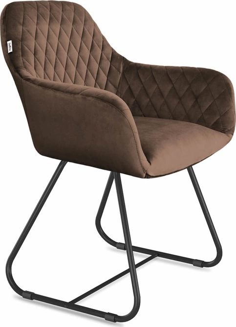 

Стул с подлокотниками Sheffilton SHT-ST38/S38 (кофейный ликер/черный муар)