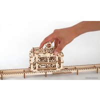 3Д-пазл Ugears Трамвай с рельсами