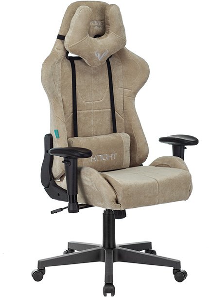 

Игровое (геймерское) кресло Бюрократ Zombie Viking Knight LT21 Fabric (песочный/крестовина металл)