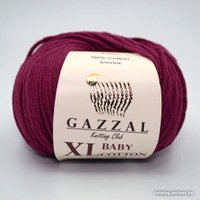 Пряжа для вязания Gazzal Baby Cotton XL 3442 50 г 105 м (винный)